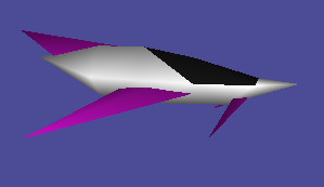 The result of the above code, a finished starship